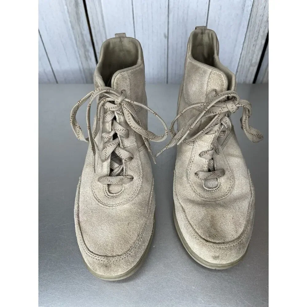 Sorel Evie Sport Lace Sand Brown Wedge Sneakers Suede Women’s Size 9